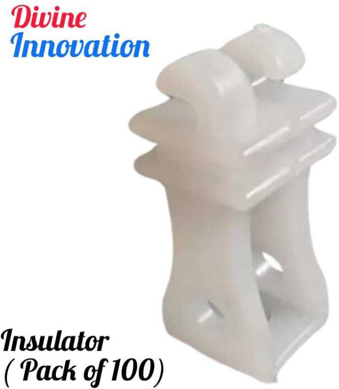 Divine Innovation White Vargin Insulator For fencing System (Pack 100 PCS) Plastic Fence Post  (2.5 mm)