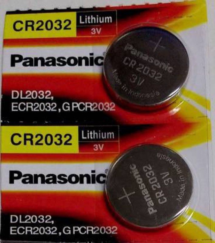 Panasonic CR2032 Battery (Pack of 2) AGM Solar Battery  (3 V)