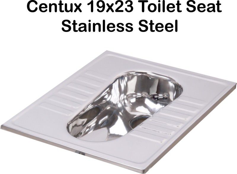 centux Stainless Steel Toilet Seat Orissa Pan size 19x23 High Glossy Ten Year Warranty Standard Commode Urinal  (white)
