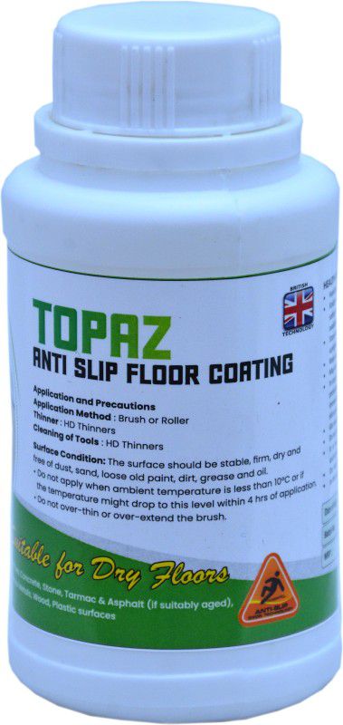 OXTECH Topaz High Gloss Anti Slip Floor Coating based on Solvent Paint Thinner  (250 ml)