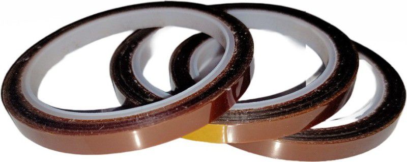bartwal PET Polyester Tape Sublimation Heat Tape 3pcs (33Mtr x 8mm)  (Gold)