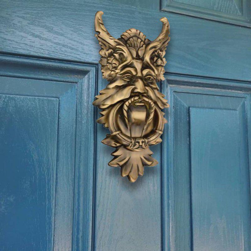 V-Trust Unique Monarch Design 20 inch Brass Door Knocker  (Antique Brass)