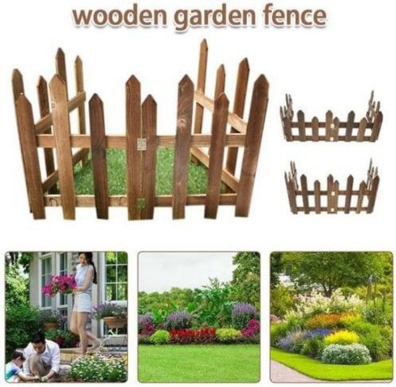 dru arts Garden fencing (48 Inches Length) Wood Fence Post  (10 inch)