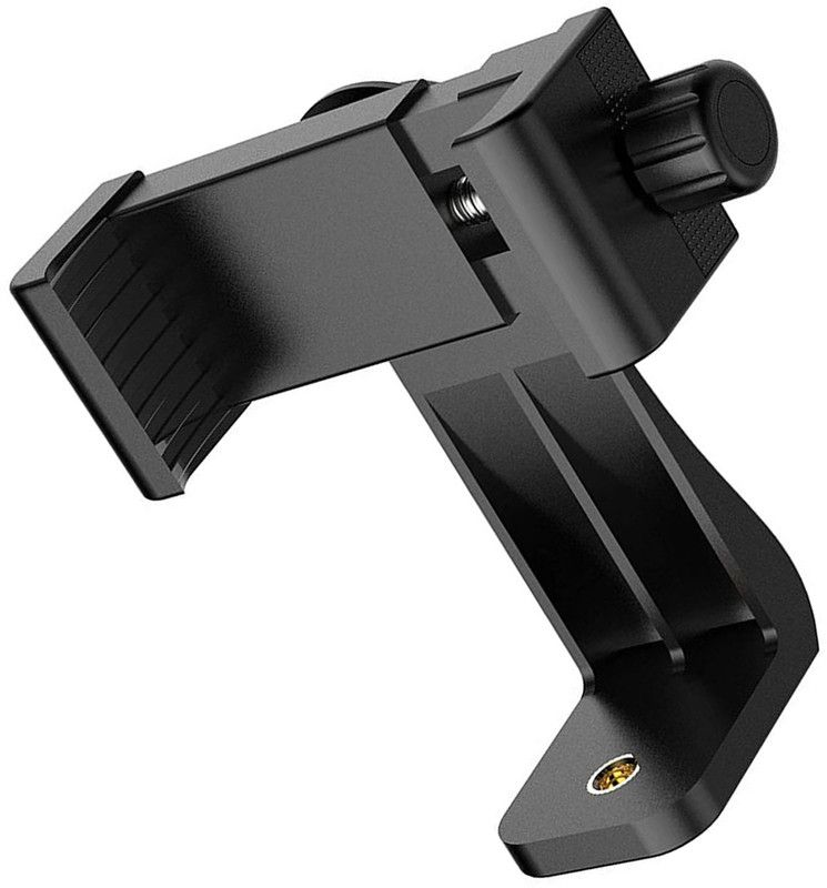 MOOZMOB 360 Degree Rotatable Universal Tripod Mount Adapter for Mobile Clip Holder for Tripod, Tripod Clamp, Tripod Bracket, Tripod Ball Head, Tripod Kit, Monopod, Monopod Kit  (Black, Supports Up to 1500 g)