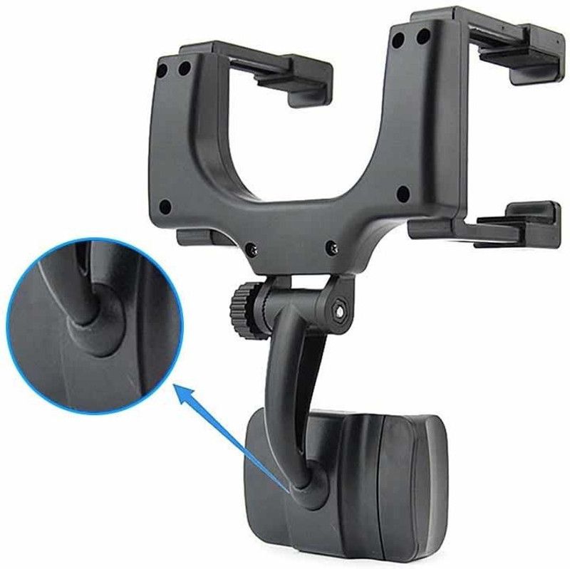 ANY KART Mirror Mount Holder, 360° Car Mount Holder, Freal Universal Smartphone Holders, Cell Phone Mount for all smartphone Single Gimbal for Mobile  (250)