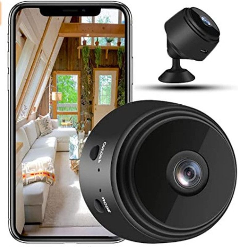 SIOVS wifi SECURITY CAMERA Spy Camera TOTAL 1080P HD WiFi Hidden Wireless Outdoor Sports and Action Camera  (Black, 12 MP)