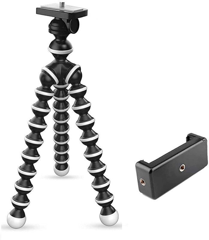 Gentle e kart Gorilla Tripod 10" - DSLR , Smartphone & Action Cameras mobile holder Tripod  (Black, White, Supports Up to 2000 g)