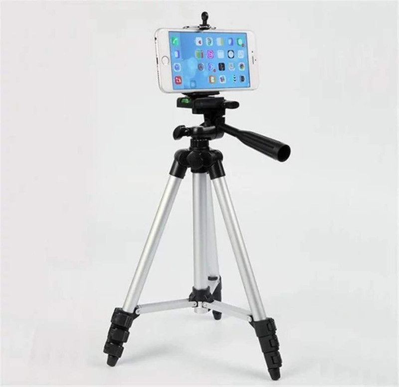 Wonder World XXI-5 3110 3-Dimensional Head Foldable Camera Tripod Stand Tripod  (Black, Silver, Supports Up to 1100 g)
