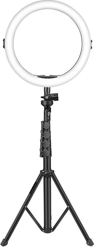 UDHIKARMAN 10 inch ring Selfie Flash With Tripod  (Adjustable Brightness White)