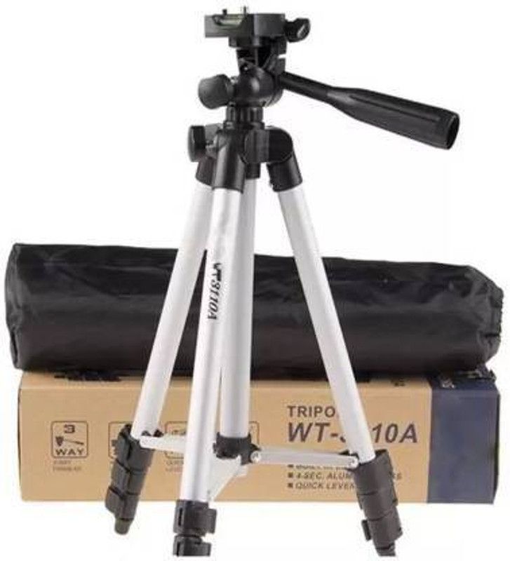 Saviraj Tripod Stand 360 Degree 3110 Portable Digital Camera DSLR Mobile Stand Holder Camcorder Tripod Stand Adjustable Head Tripod  (STEEL, Supports Up to 800 g)