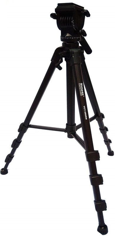 Simpex VCT-988RM Professional Heavy Duty Video Tripod with Carry Bag Tripod  (Black, Supports Up to 5000 g)