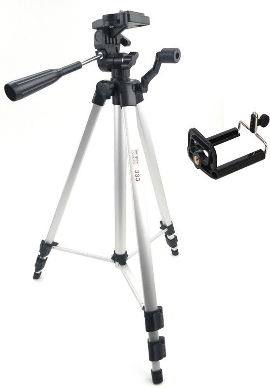 Simpex 333 Tripod Tripod  (Silver, Supports Up to 3000 g)