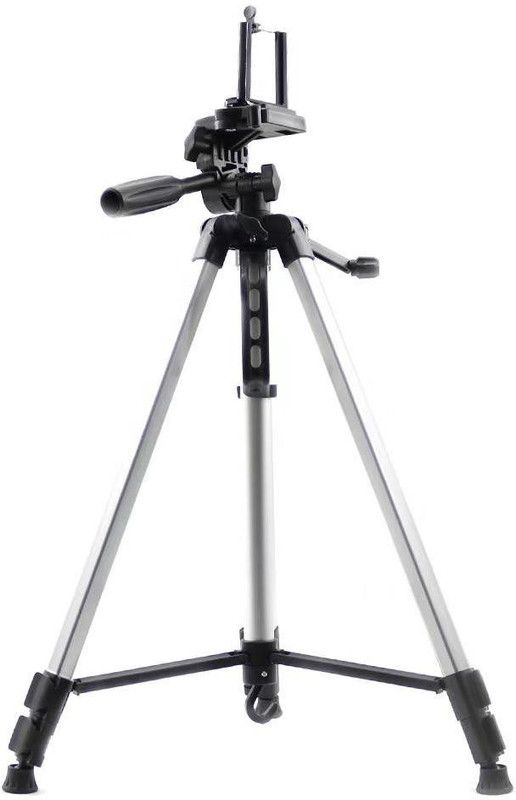Bluebells India 3366 Heavy Duty Camera Tripod with Smartphone Holder Tripod  (White, Supports Up to 5000 g)