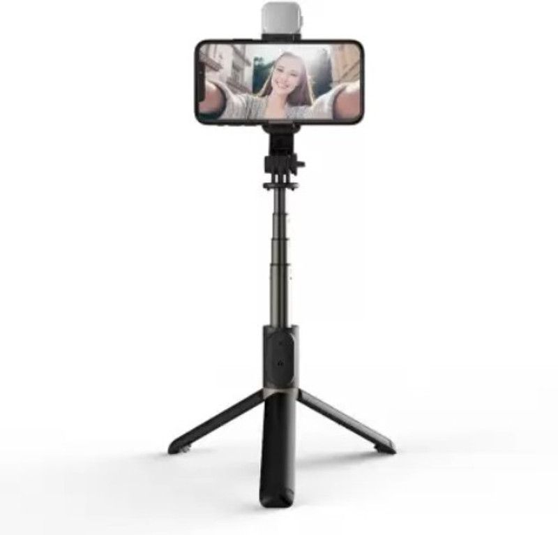 SYARA YGK_441M_R1S Selfie stick tripod|| with wireless bluetooth remote Tripod  (Black, Supports Up to 1500 g)