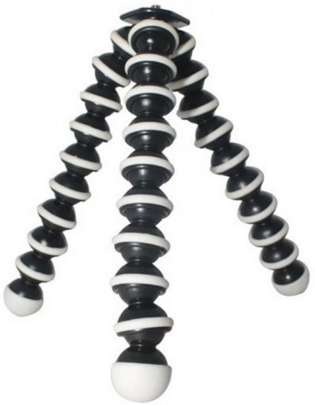 BLENDIA FLEXIBLE GORILLA MINI TRIPOD FOR MOBILES & CAMERAS WITH UNIVERSAL MOBILE ATTACHMENT Tripod  (White, Black, Supports Up to 1500 g)