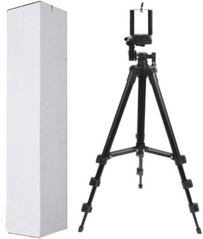 Buy Genuine Good Quality Professional 3120 Portable & Foldable With Mobile Clip Holder Tripod  (Black, Supports Up to 1500 g)