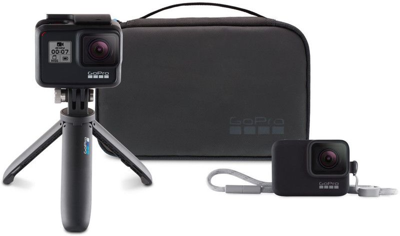 GoPro Hero 7 (with Travel Kit) Sports and Action Camera  (Black, 12 MP)