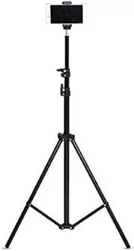 Gavya 3113 Strong Metal Mobile Phone Tripod/Camera Stand,Beauty Ring Fill Light Stand, Tripod  (Black, Supports Up to 2000 g)