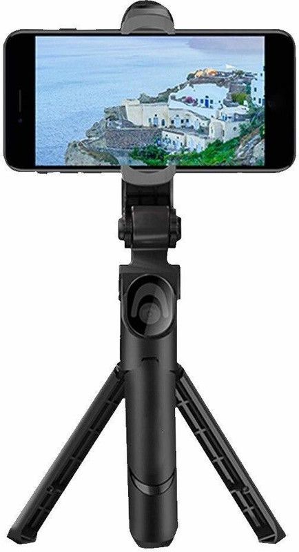 XITARA xt09 selfie stick/tripod/bluetooth selfie stick/tripod selfie stick/ Tripod, Monopod  (Black, Supports Up to 350 g)