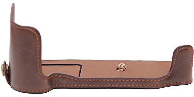 Store2508 PU Leather Camera Half Case Bag Cover Protector for D500 (Brown) Camera Bag  (Brown)