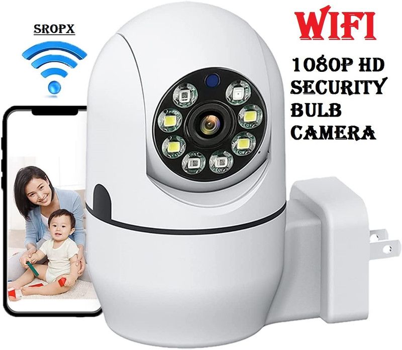 SROPX Hidden Camera WIFI 1080P Full HD Night Vision Security Camera HD Sports and Action Camera  (White, 10 MP)