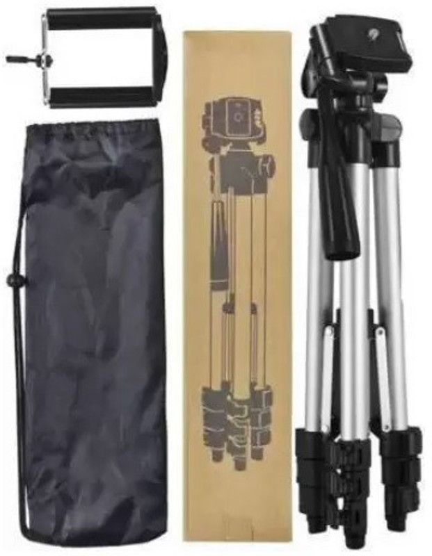 Bluebells India 3110 Tripod Stand , High Quality Tripod Stand 360 Degree Tripod  (Silver, Supports Up to 1500 g)