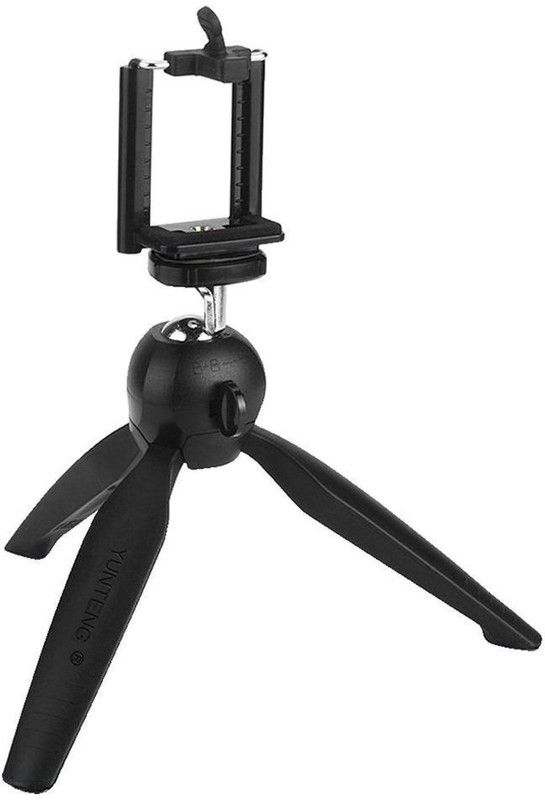 Wonder World X-66 Professional Yt-228 Mini Tripod Holder Digital Camera/phone Tripod  (Solid Black, Supports Up to 1765 g)