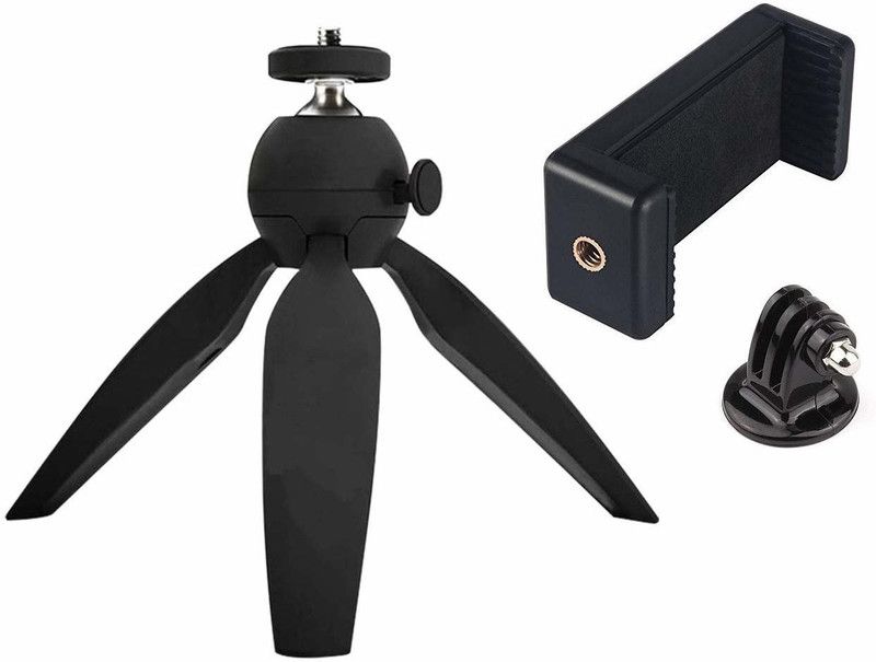 Action Pro 1 X Mini Tripod 1 Adapter Tripod  (Black, Supports Up to 1000 g)