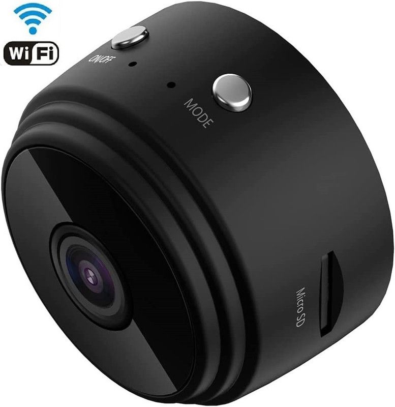 Bzrqx MINI CAMERA 080P WiFi Nanny Cam Indoor Outdoor Home Small Security Camera Sports and Action Camera  (Black, 12 MP)
