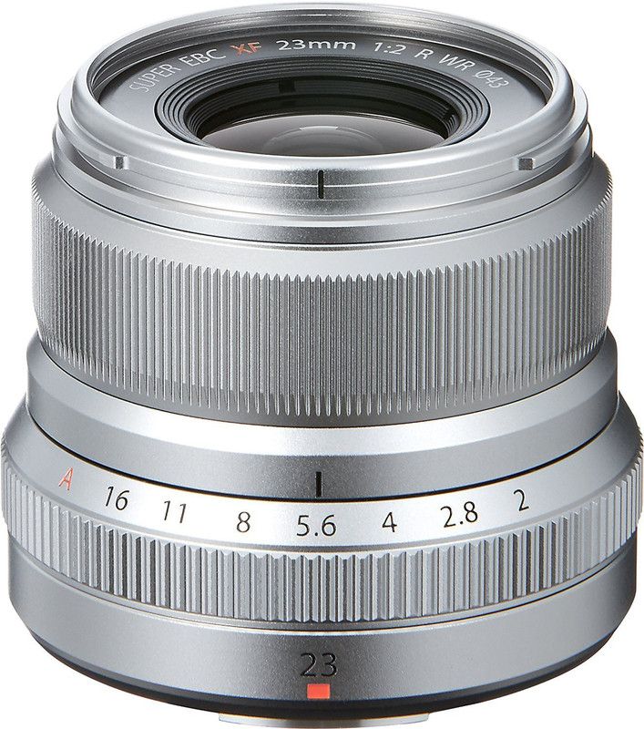 FUJIFILM XF 23 mm F2 R WR - Silver Wide-angle Prime Lens  (Silver, XF100-400mm mm)