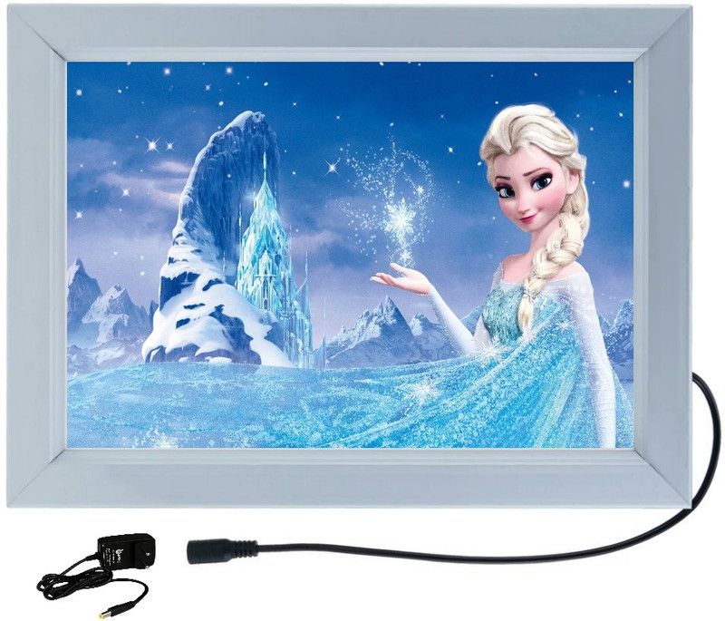 DESIGNING HUB CINDRELLA MODEL NO.02, 18 inch ELECTRONIC LED FRAME  (Silver)