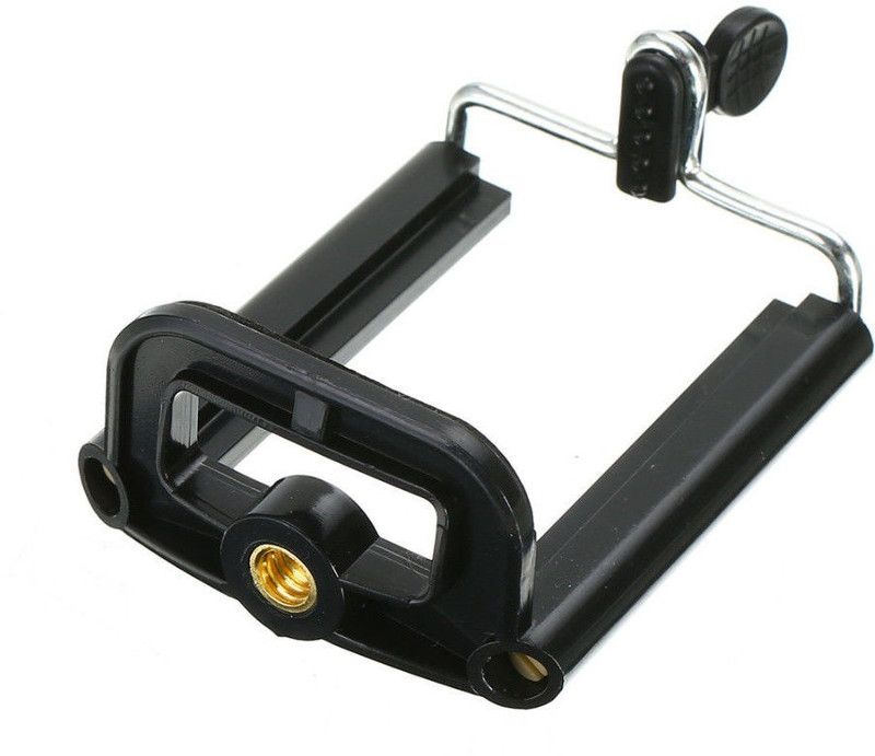 BB4 Camera Stand Clip Bracket Holder Tripod Mount Adapter Mobile Holder Monopod Kit  (Black, Supports Up to 500 g)