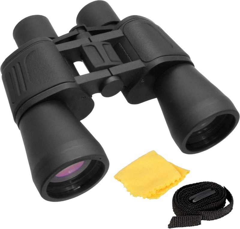 JMALL Comat Waterproof 50x50 Zoom 50x Prism Binocular Monocular Telescope with Pouch -100 Binoculars  (50 mm , Black)