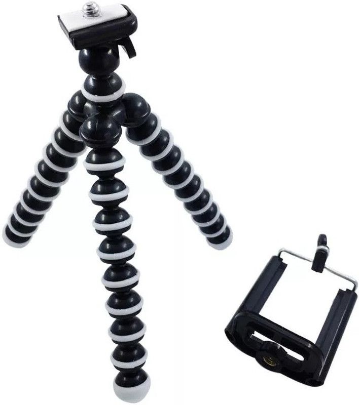 Yora Mini Gorilla Tripod for Mobile Phone with Holder for Mobile, Flexible Gorilla Tripod  (Multicolor, Supports Up to 500 g)