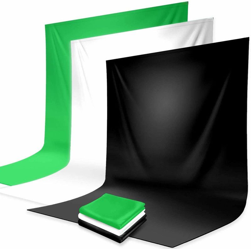 VTS Photography Background Support Backdrop Stand Kit with 3 Colors Lekera Cotton 10 cm Collapsible Reflector  (Pack of 1)