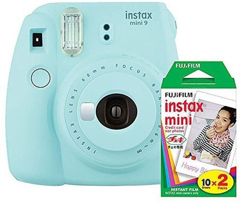 FUJIFILM Instax Mini 9 Ice Blue with 20 Shots film Instant Camera  (Blue)