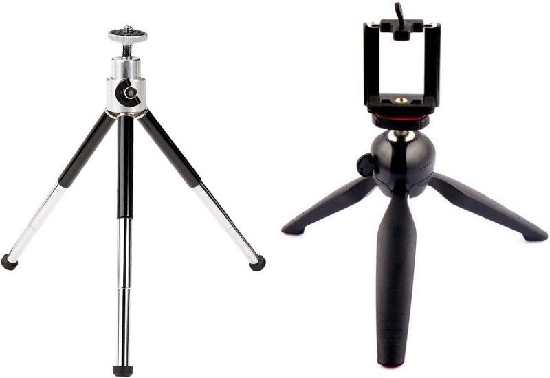 BLENDIA adjustable mini mobile phone camera stand & 228- PHONE SINGLE PORTABLE STAND Tripod  (Black, Supports Up to 700 g)
