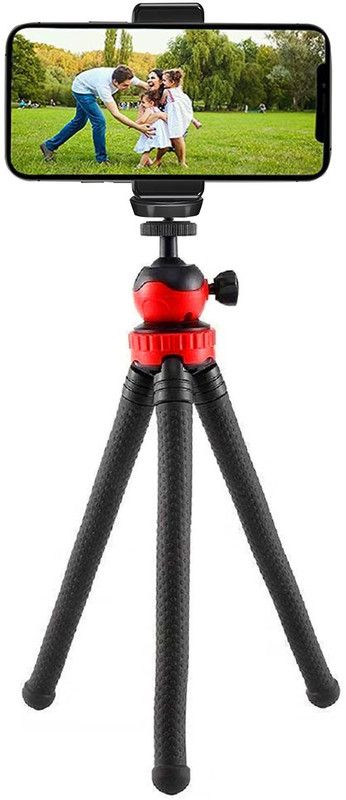 Zohlo Camera Mini Flexible Tripod For Smartphone, Vlogs, Photography Tripod  (Black, Supports Up to 200 g)