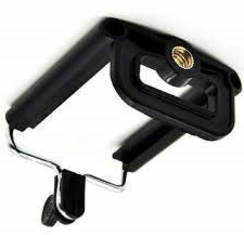 blics Camera Stand Clip Bracket Holder BLACK Tripod Monopod Mount Adapter for Mobile Phone - Black Tripod Bracket  (Black, Supports Up to 200 g)