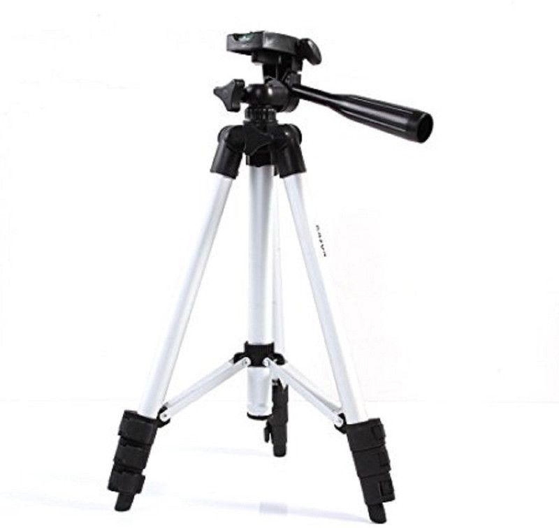 Buy Genuine Super Light Universal Travel 3110 Portable & Foldable Camera Mobile with Three-dimensional Head & Quick Release Plate for Cameras Camcorders With Mobile Clip Holder Bracket Tripod Kit  (Multicolor, Supports Up to 3000 g)