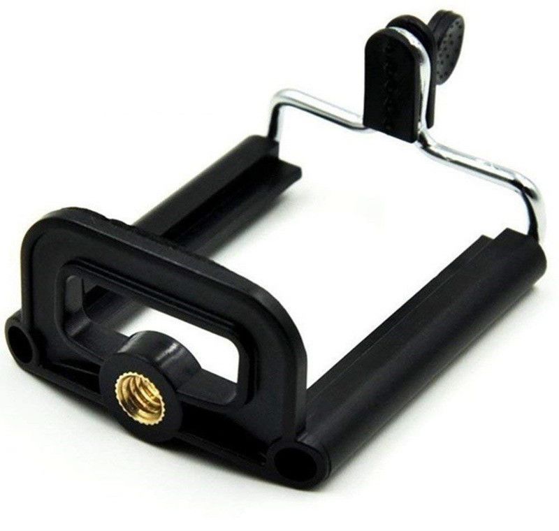 RETRACK Camera Stand Clip Bracket Monopod Holder Mount Adapter Tripod  (Black, Supports Up to 1000 g)