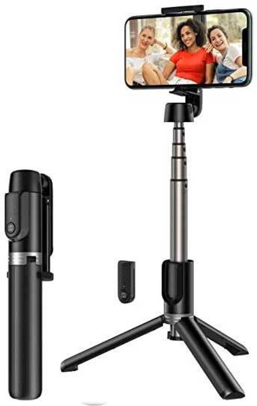 RENTOOR BEST BUY Selfie Stick Stand Multifunctional Extendable 360 Rotation Phone Holder Tripod, Tripod Kit, Tripod Bracket  (Black, Supports Up to 450 g)