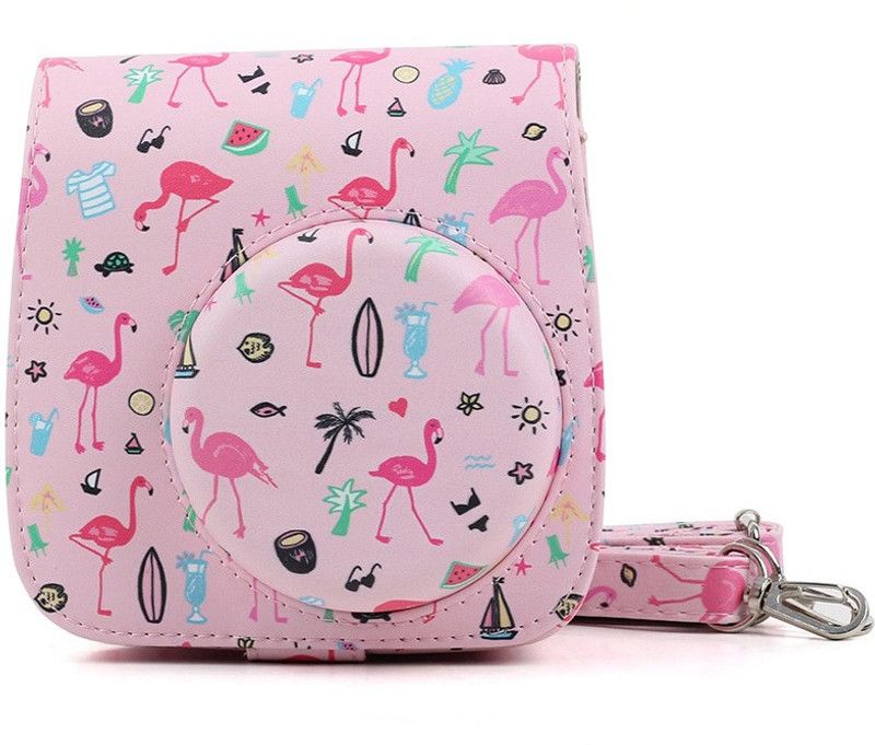 Caiul Pu Leather Mini 9, Mini 8 Camera Bag  (Pink)