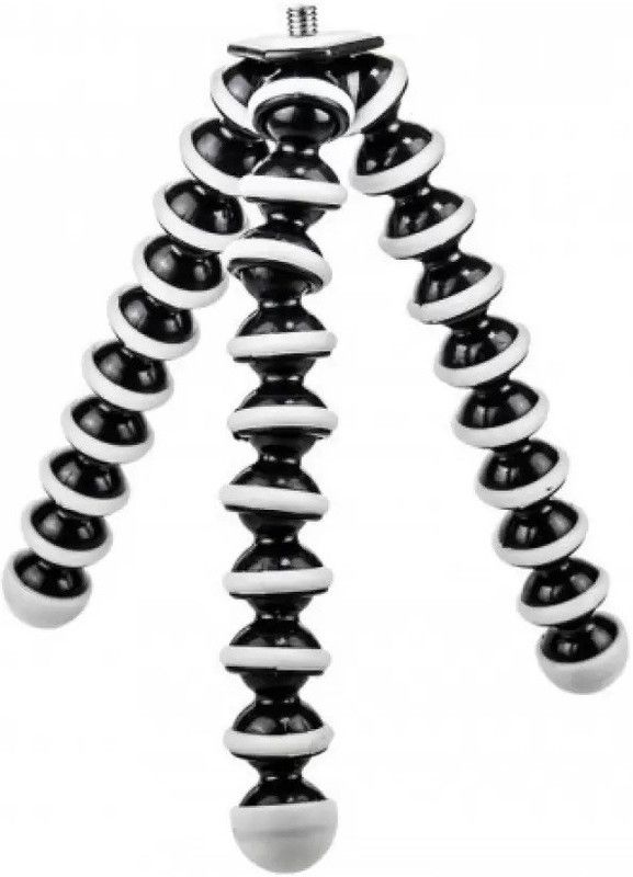 Drumroar Octopus Style Tripod Stand Mobile Holder Tripod  (Black, Supports Up to 1000 g)