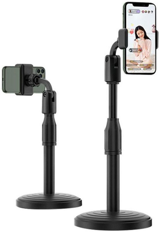 G2L NEW ARRIVAL Multifunctional Microphone Adjustable Desktop Cell Phone Holder Tripod, Tripod Bracket, Tripod Clamp, Tripod Kit  (BLACK, Supports Up to 800 g)