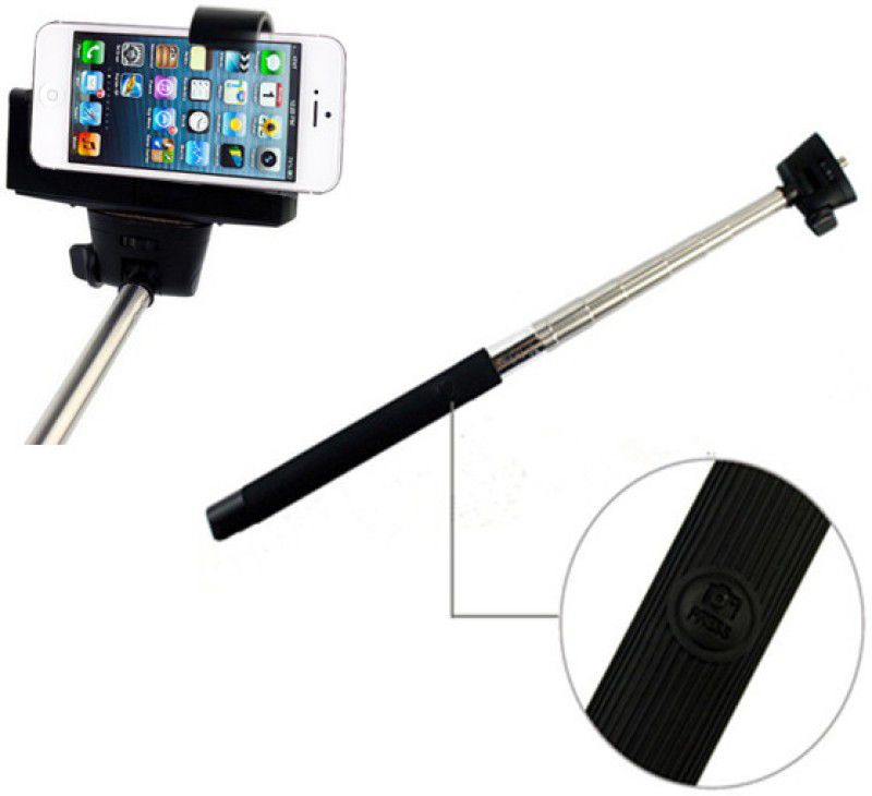 Aeoss Bluetooth Wireless Mobile & Camera Shutter Monopod Photograph & Video Yourself Monopod Kit  (Black, Supports Up to 169 g)