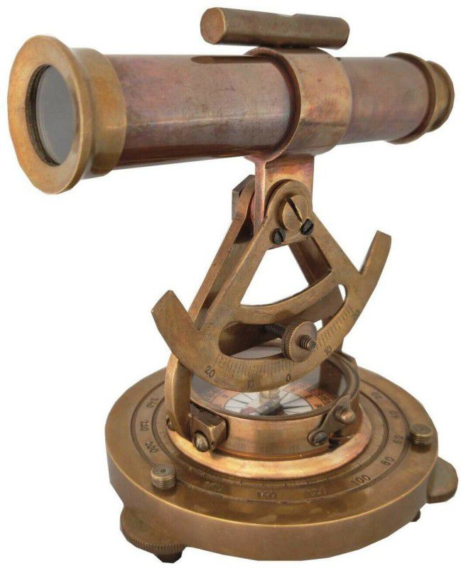 Paradise Vintage Brass Transit & Alidade Telescope Compass Survey Instrument Catadioptric Telescope  (Manual Tracking)