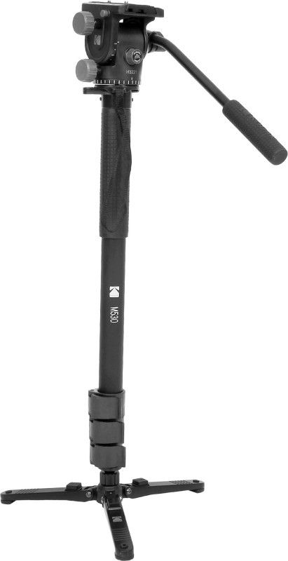 KODAK M530 180cm with Fluid head & Support base Monopod  (Black, Supports Up to 6000 g)