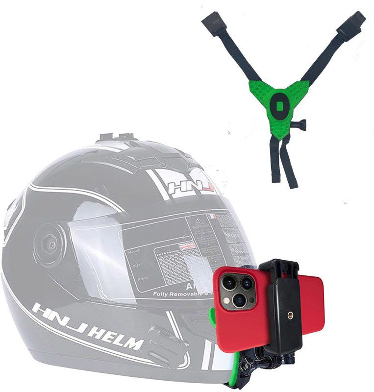 Hiffin Helmet Grip Camera Mount  (Light Green)