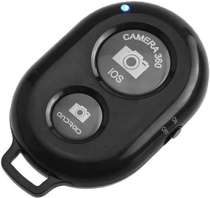 Ajd GS-12 Bluetooth Shutter Remote Accessory Combo for Mobile, Selfie Sticks, Mobile lens Camera Remote Control Camera Remote Control  (Black)
